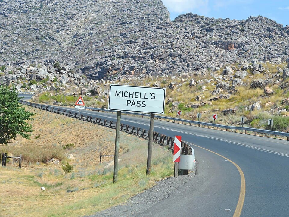 Michell s Pass R46 between Wolseley Ceres. 1848. 08