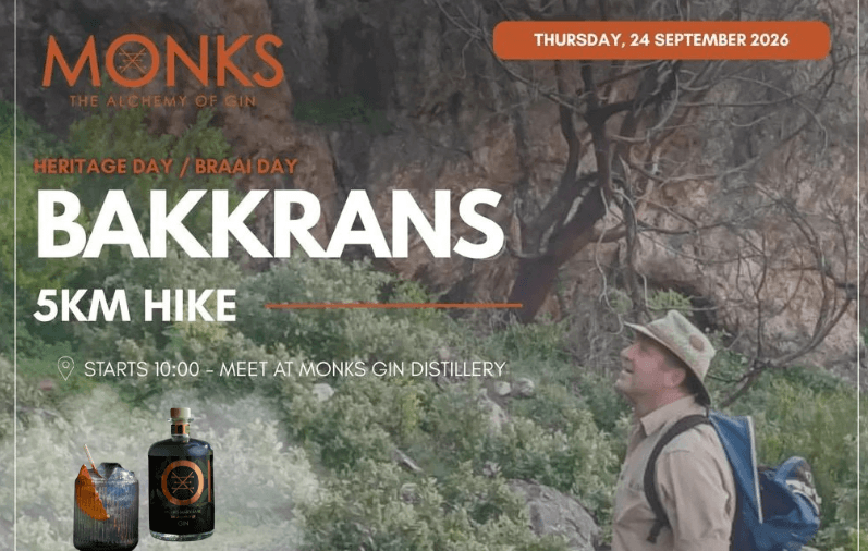 💫Local Event Highlights: Monks Gin South Africa Heritage Day Bakkrans 5km Hike 🚶♂️